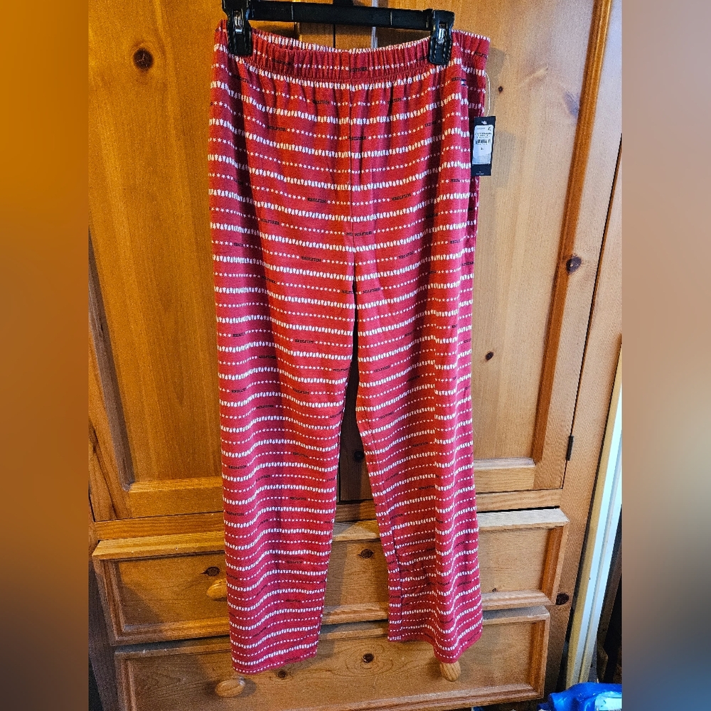 NWT Tommy Hilfiger Red and White Striped Pajama Pants SIZE XL